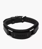 Bracelet Fossil en cuir noir 842-1550
