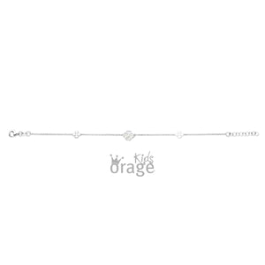 Bracelet trèfle en argent et nacre