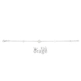 Bracelet trèfle en argent et nacre