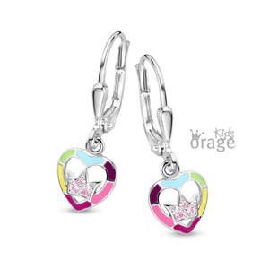 Boucles coeurs et couronnes pendentes K2706