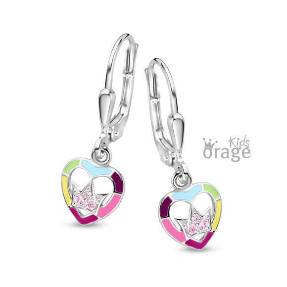 Boucles coeurs et couronnes pendentes K2706