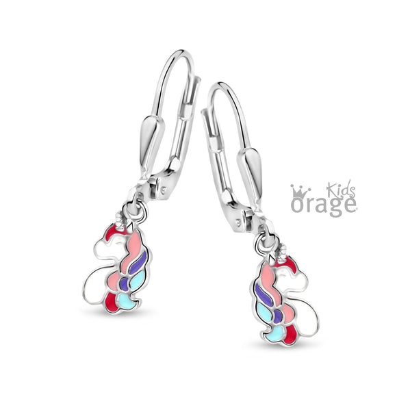 Boucles pendentes licornes K2709