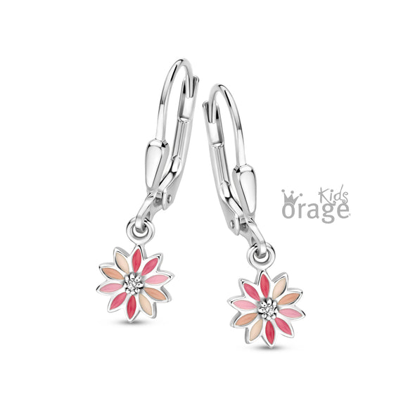 Boucles pendentes fleurs K2710