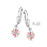 Boucles pendentes fleurs K2710