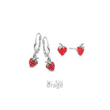 Boucles pendentes fraise K2714