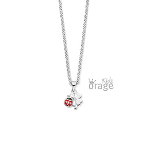 Collier Coccinelle et trèfle K2716
