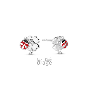 Boucles coccinelle et trèfle K2718