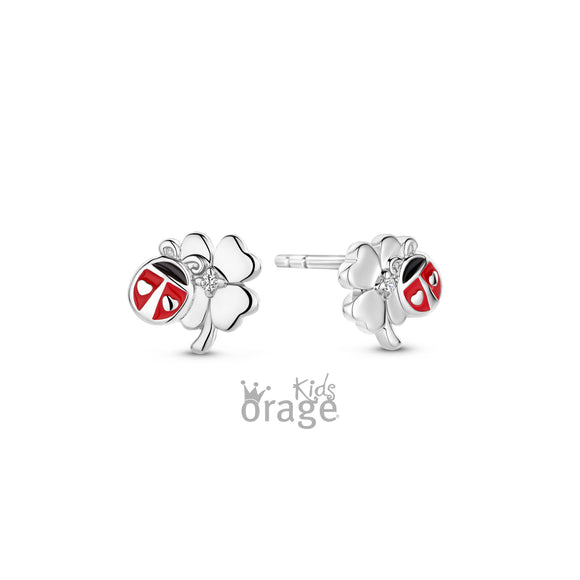 Boucles coccinelle et trèfle K2718