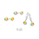 Boucles coquillages en plaqué or K2721