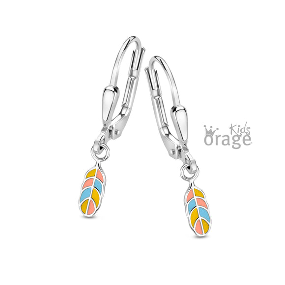Boucles pendantes plumes K2727