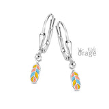 Boucles pendantes plumes K2727