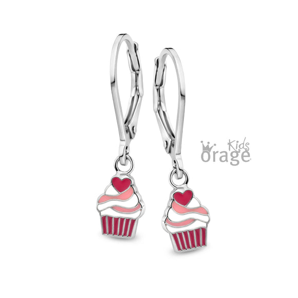 Boucles pendentes cupcake K2740