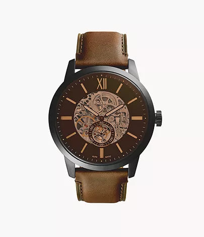Montre Townsman automatique cuir brun 48mm