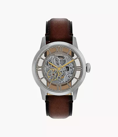 Montre Townsman automatique cuir marron 2