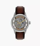 Montre Townsman automatique cuir marron 2