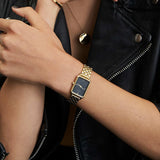 Rosefield Octagon XS dorée cadran noir