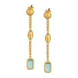 Boucles d'oreilles Marcello Pane en vermeil avec pierres de couleur 681V256