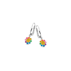 Boucles pendentes fleurs PD097