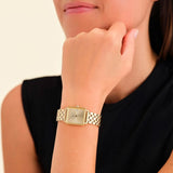 Rosefield Boxy xs dorée fond champagne