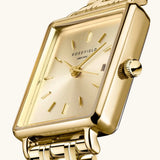 Rosefield Boxy xs dorée fond champagne