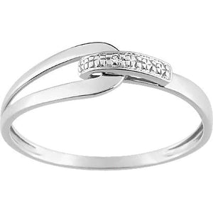 Bague en or blanc 18ct et diamant 365-160