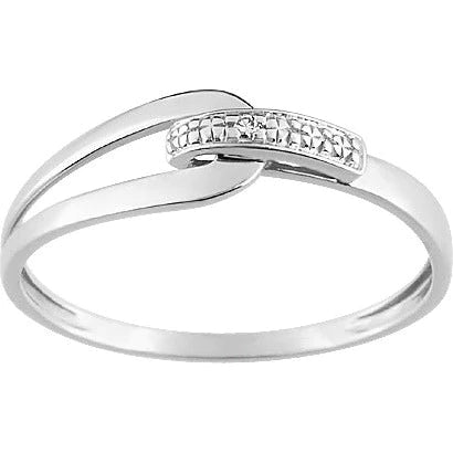 Bague en or blanc 18ct et diamant 365-160