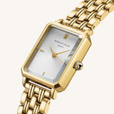 Rosefield Octagon XS dorée cadran blanc