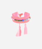 Bracelet ZAG Malaga en tissu Fuchsia