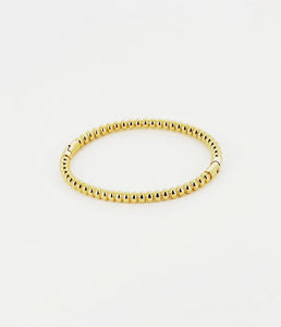 Bracelet ZAG Jonc dots en acier doré
