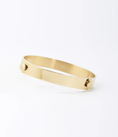 Bracelet Jonc Sarah en acier doré