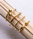 Bracelet ZAG Jonc Wako en acier doré