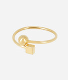 Bracelet ZAG Jonc Anica en acier doré