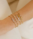 Bracelet ZAG Cefalu en acier doré