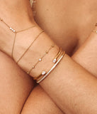 Bracelet jonc Zag Erice blanc