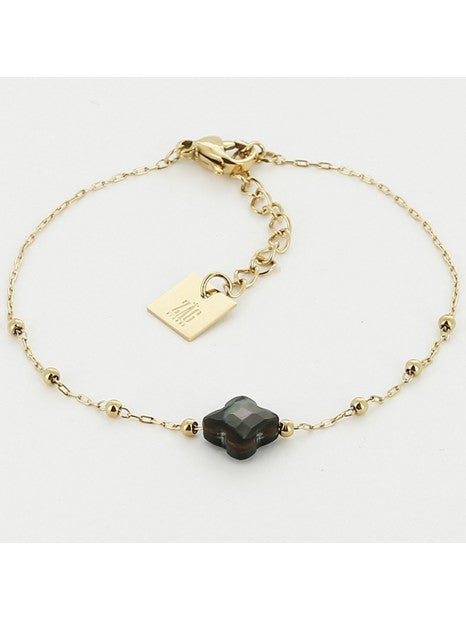 Bracelet Zag Pablo avec nacre grise