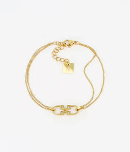 Bracelet ZAG Mathilda en acier doré