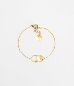 Bracelet ZAG Ceres en acier doré