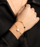 Bracelet ZAG Leona en acier doré