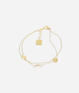 Bracelet ZAG Leona en acier doré