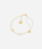 Bracelet ZAG Leona en acier doré