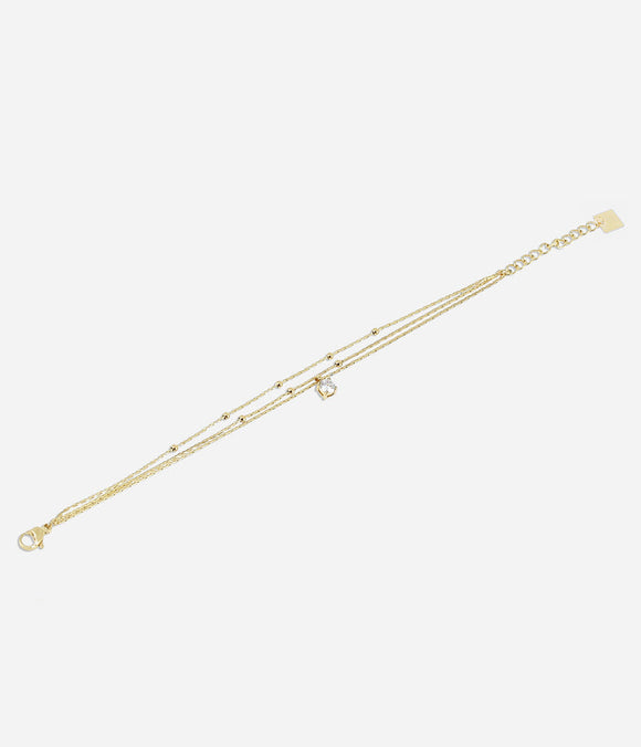 Bracelet ZAG Radieux en acier doré