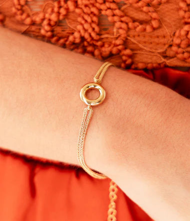Bracelet Zag Orig en acier doré