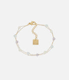 Bracelet ZAG Jonc Octavia Aqua en acier doré