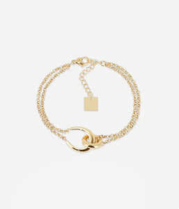 Bracelet ZAG Felik en acier doré