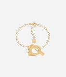 Bracelet ZAG Gitsa en acier doré
