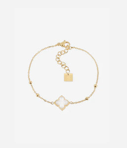 Bracelet ZAG Racine en acier doré