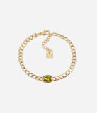 Bracelet ZAG Grazia vert en acier doré