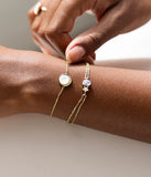 Bracelet Zag Gioia en acier doré