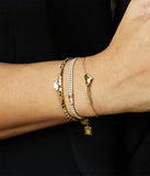 Bracelet Jonc ZAG Sélénia en acier doré