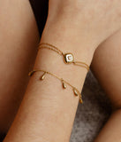 Bracelet ZAG Aradeo en acier doré